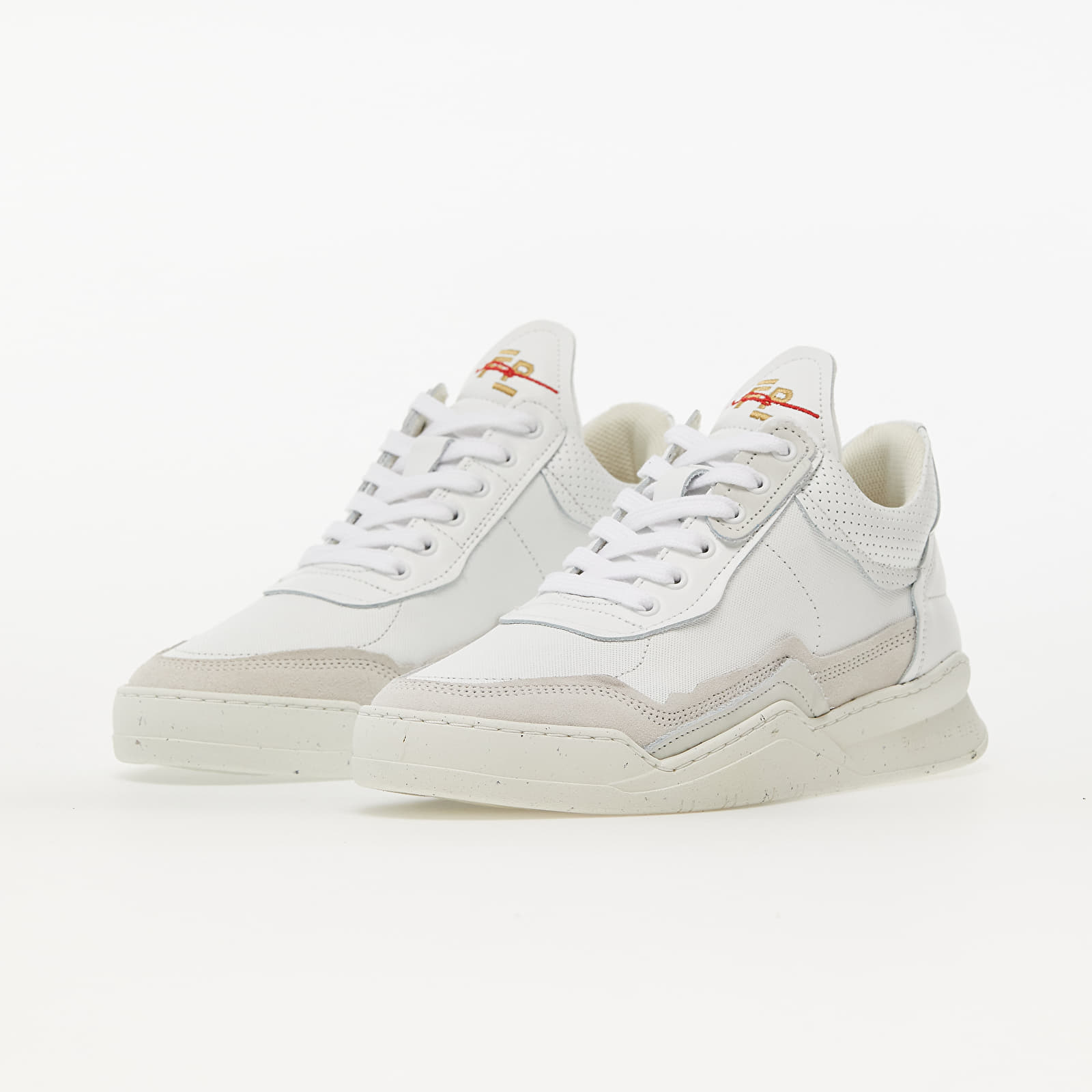 Pánské tenisky a boty Footshop x Filling Pieces Low Top Ghost White