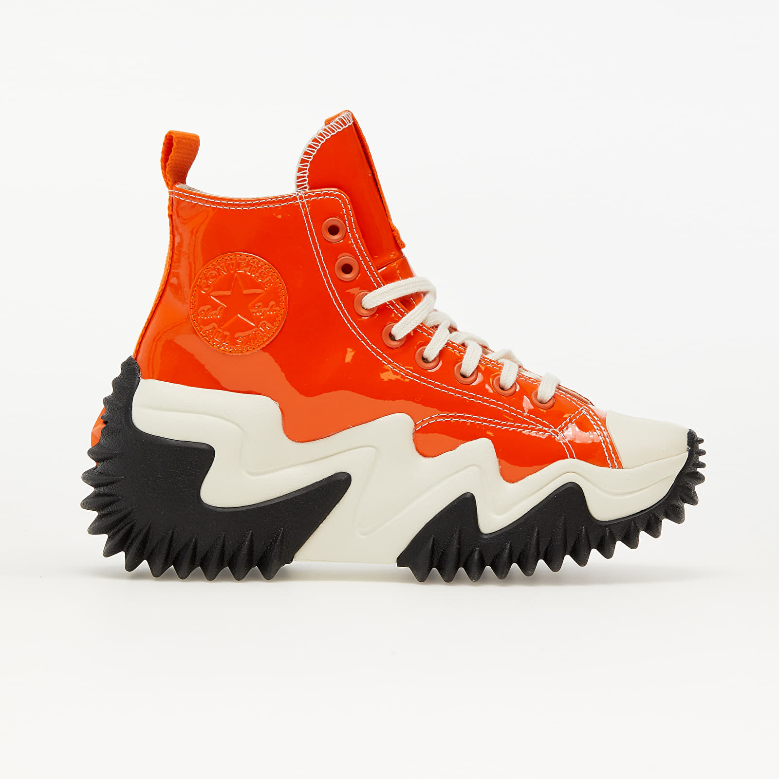 Women's shoes Converse Run Star Motion Patent Leather Platform Bold Mandarin/ Black/ White