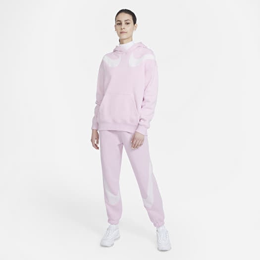 Pink nike hoodie plus size hot sale