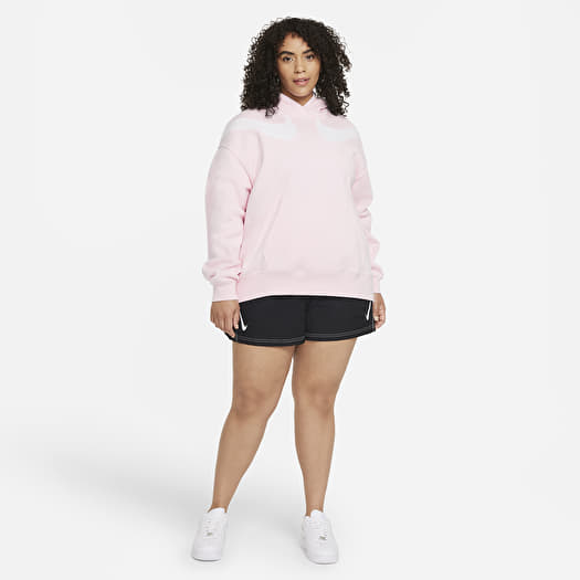 Pink nike shop hoodie plus size