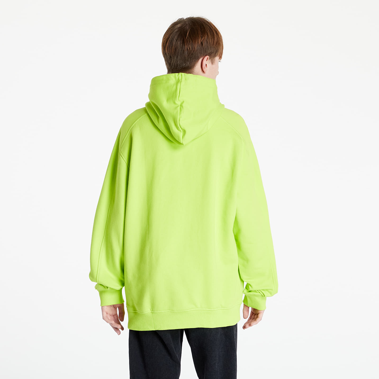 Sweatjacken und Sweatshirts Calvin Klein Jeans Micro Branding Hoodie Acid Lime