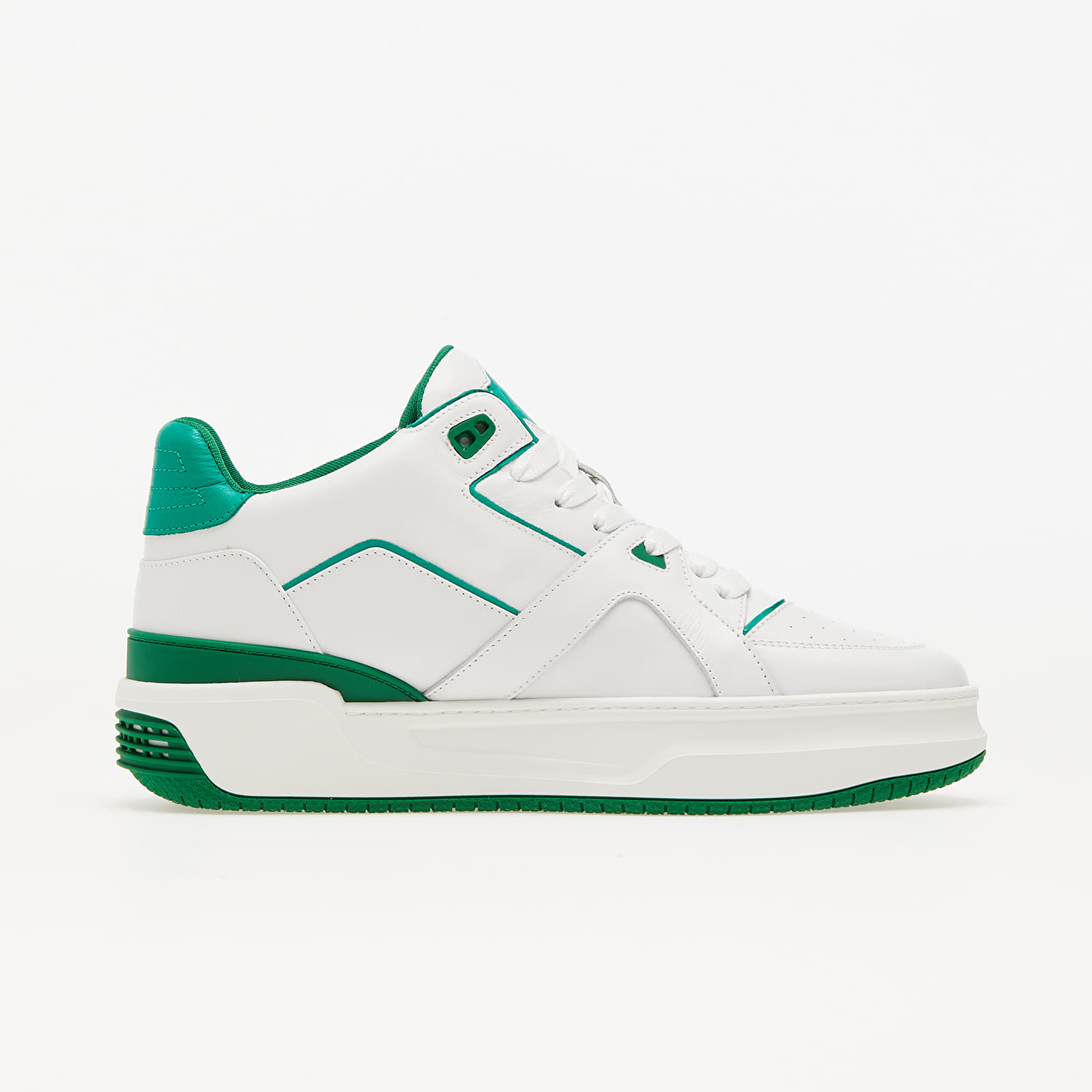 Încălțăminte și sneakerși pentru bărbați Just Don Courtside Low JD3 White/ Green