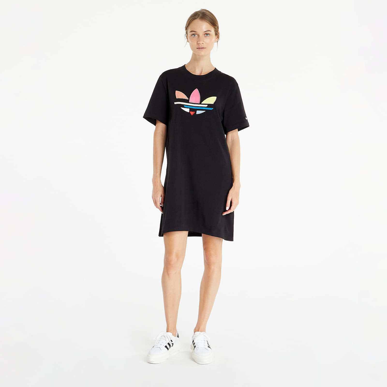 Adidas originals trefoil tee dress hot sale