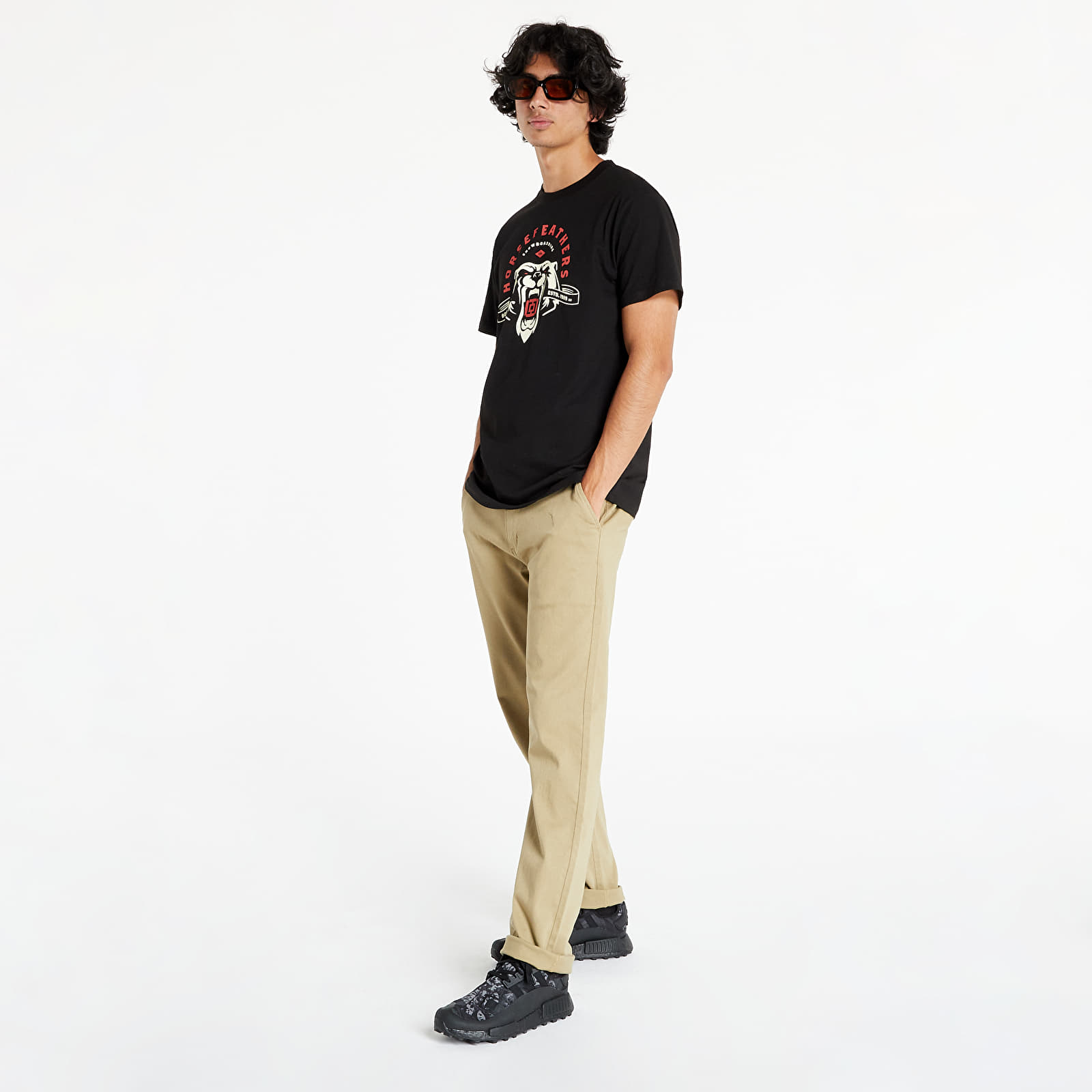 Tricouri  Horsefeathers Ursus T-Shirt  Black