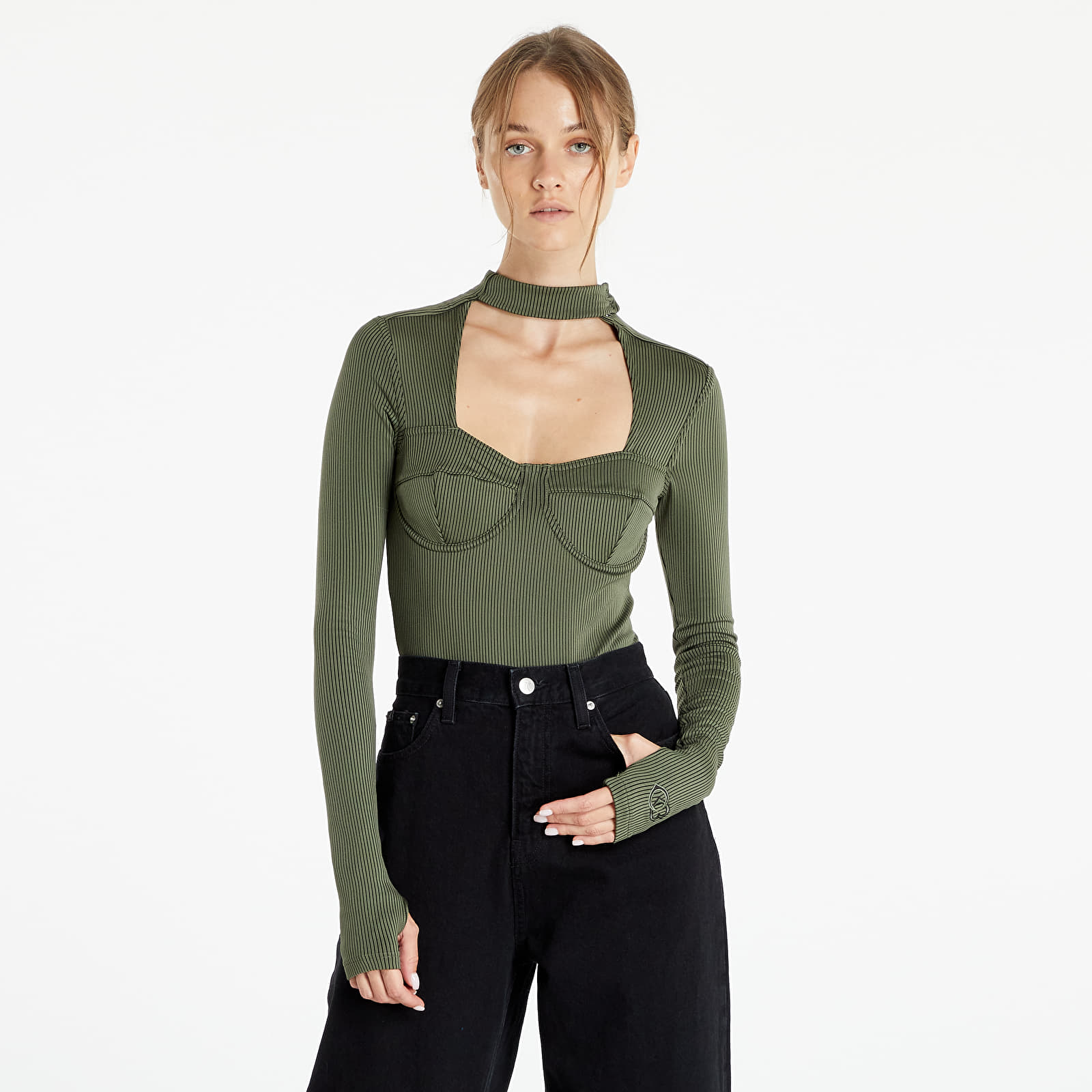 Clothing Reebok x Cardi B Bodysuit Khaki