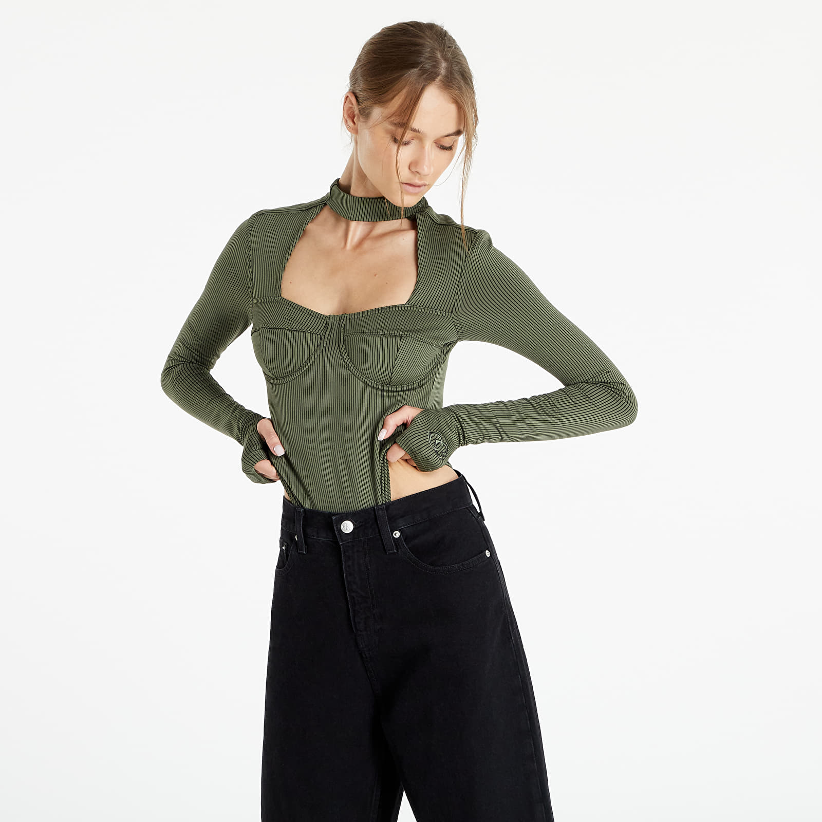 Clothing Reebok x Cardi B Bodysuit Khaki