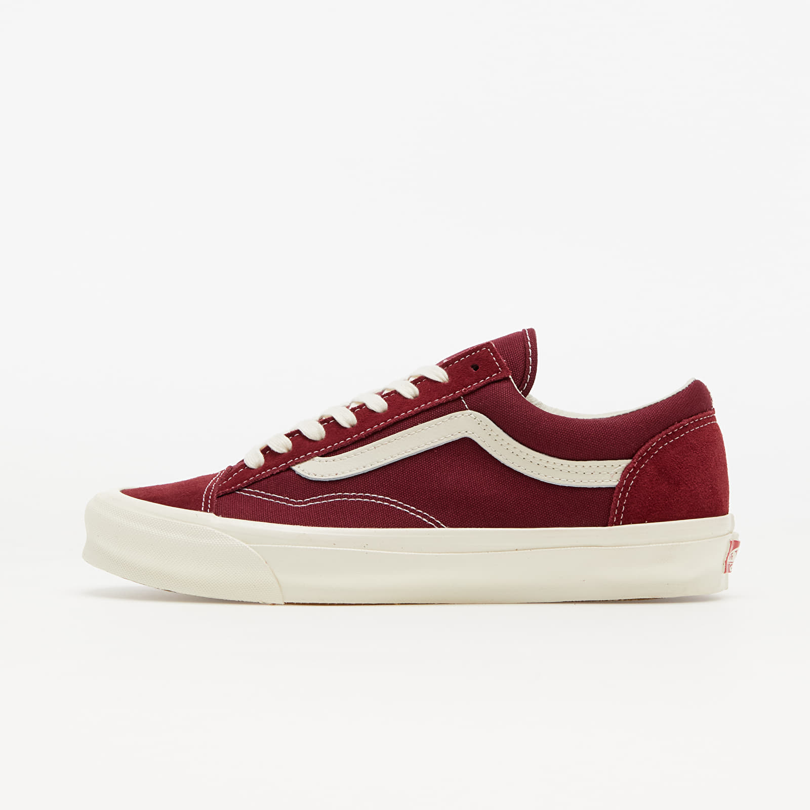 Men's shoes Vans Vault OG Style 36 LX (Suede/ Canvas) Pomegranate/ Classic White