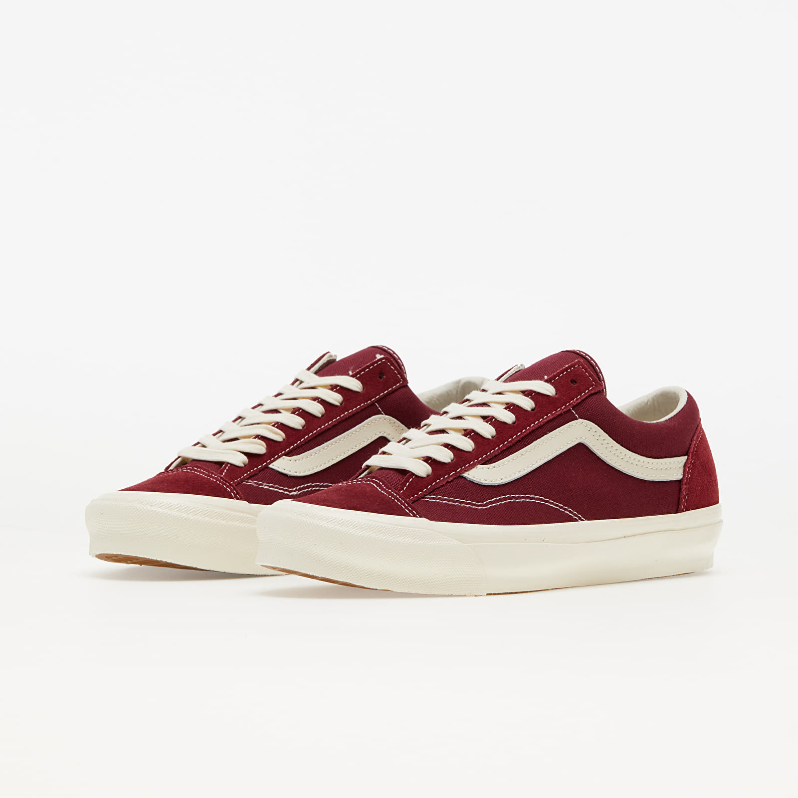 Мужская обувь Vans Vault OG Style 36 LX (Suede/ Canvas) Pomegranate/ Classic White