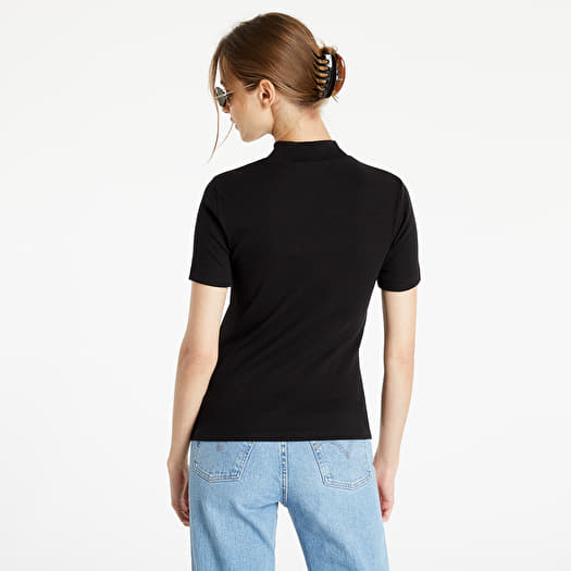 Klein Branding Footshop Tee Jeans Ck Black T-Shirts | Baby Rib Micro Calvin