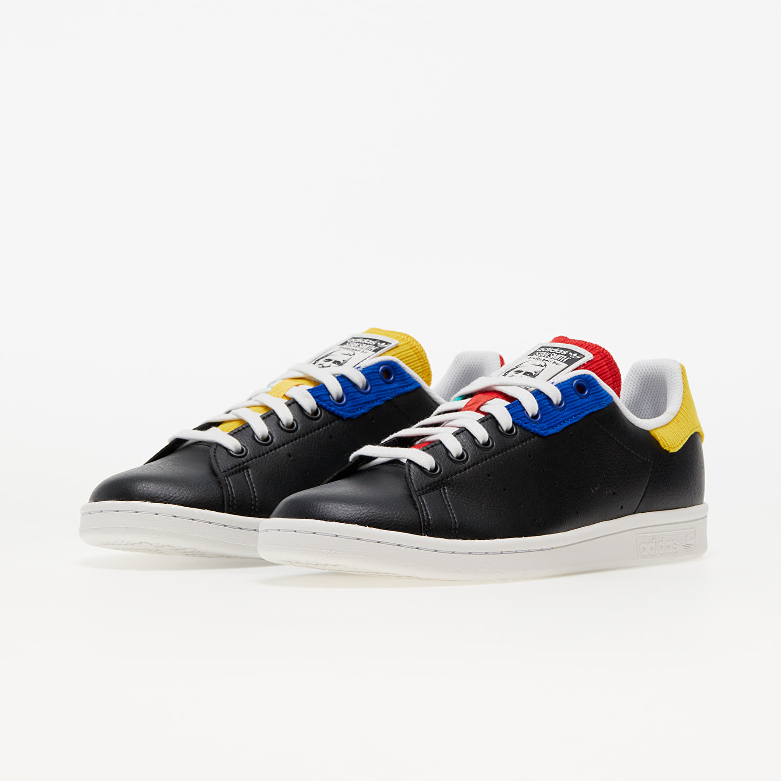 Men's shoes adidas Stan Smith Core Black/ Crystal White/ Royal Blue