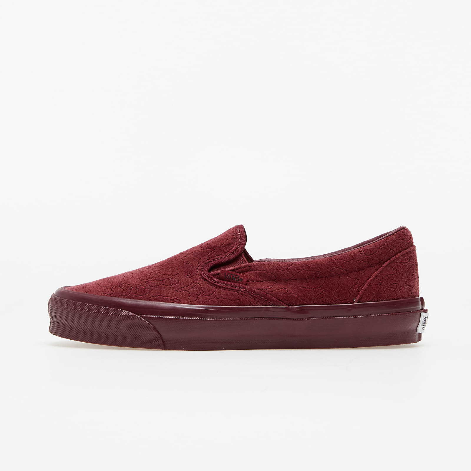 Încălțăminte și sneakerși pentru bărbați Vans OG Classic Slip-On (Velvet Embroidery) Pomegranate Red