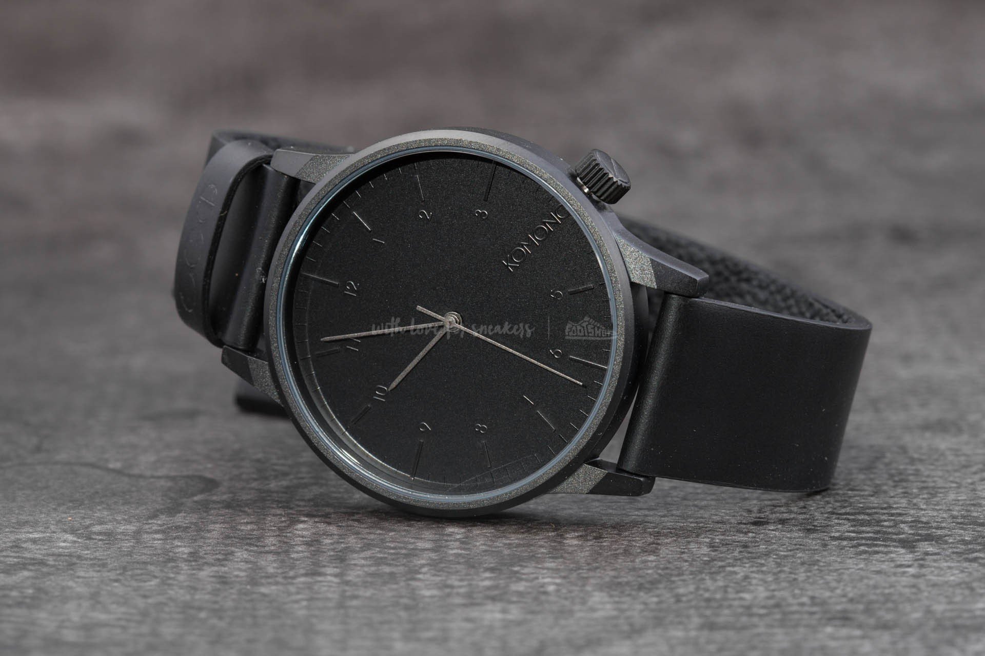 Watches Komono Winston Regal All Black Footshop
