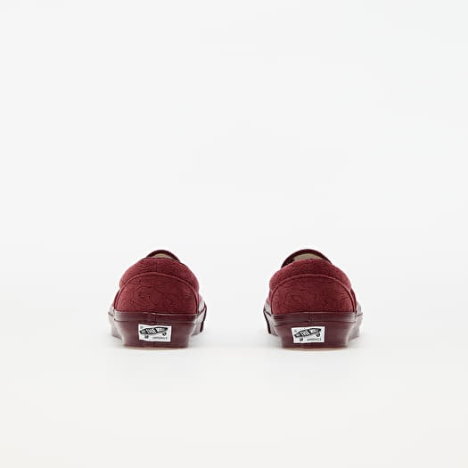 Vans velvet slip on red new arrivals