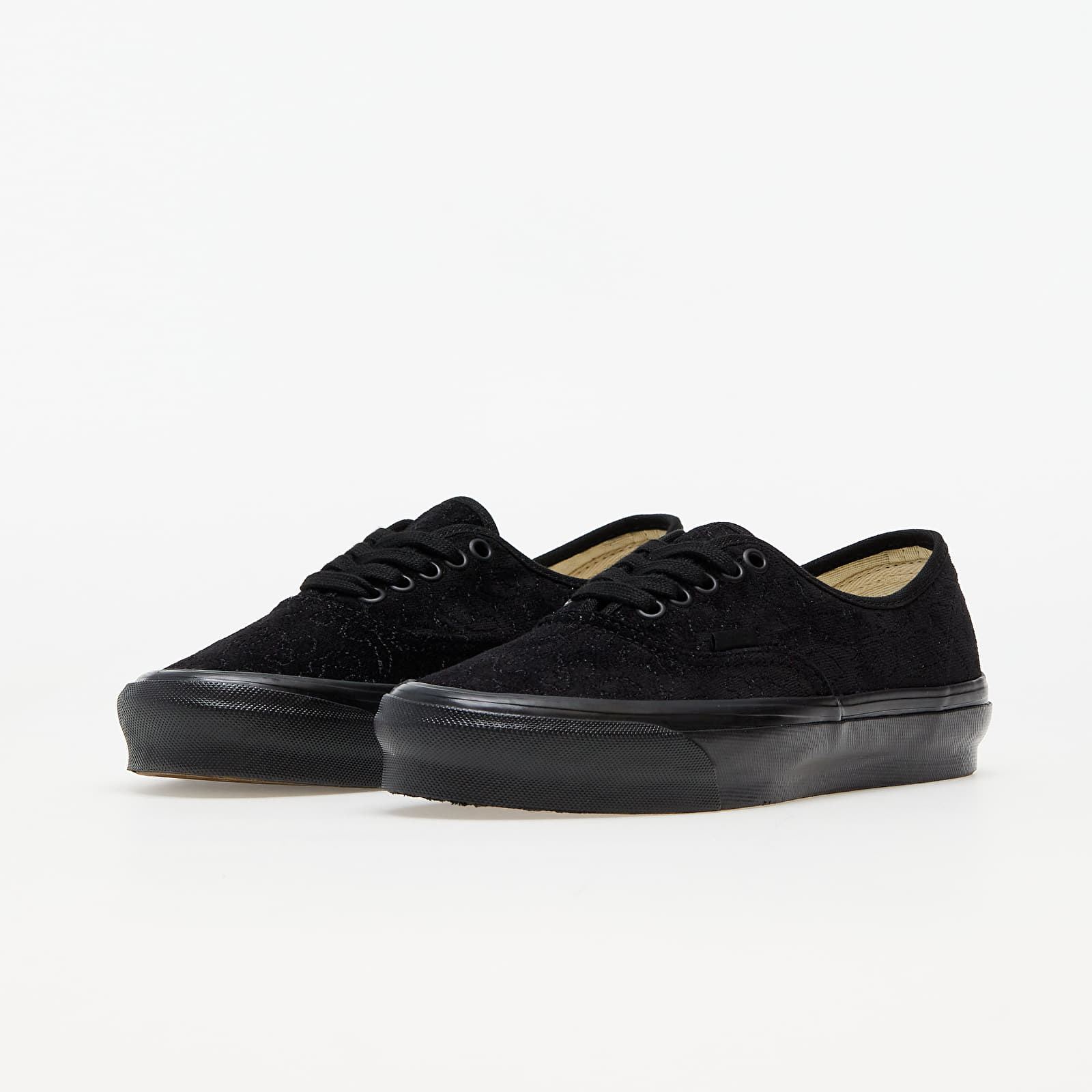 Black velvet vans authentic clearance
