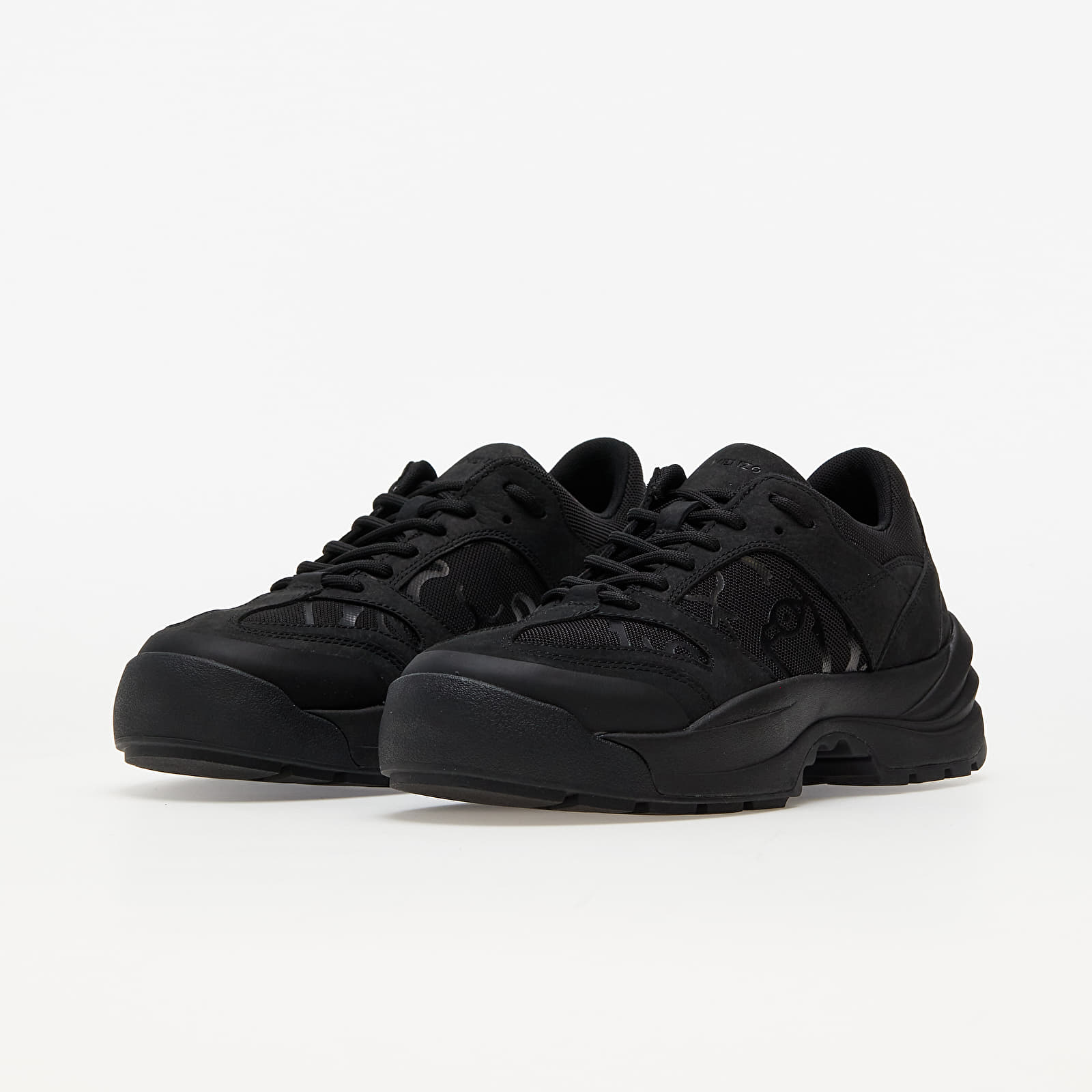 Dámske topánky a tenisky Kenzo Work Low Top Sneaker Black