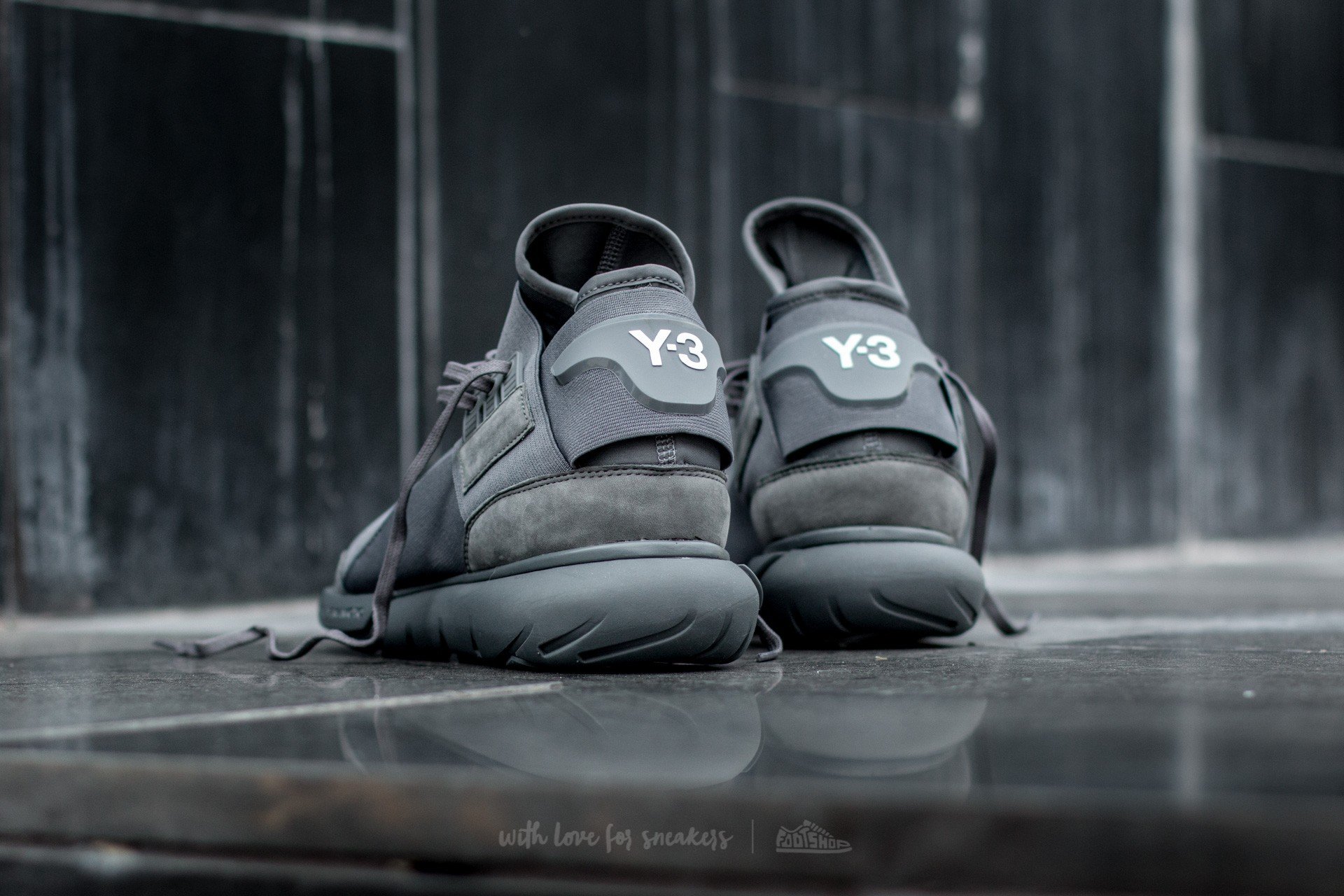 Men s shoes Y 3 Qasa High Vista Grey Vista Grey Vista Grey