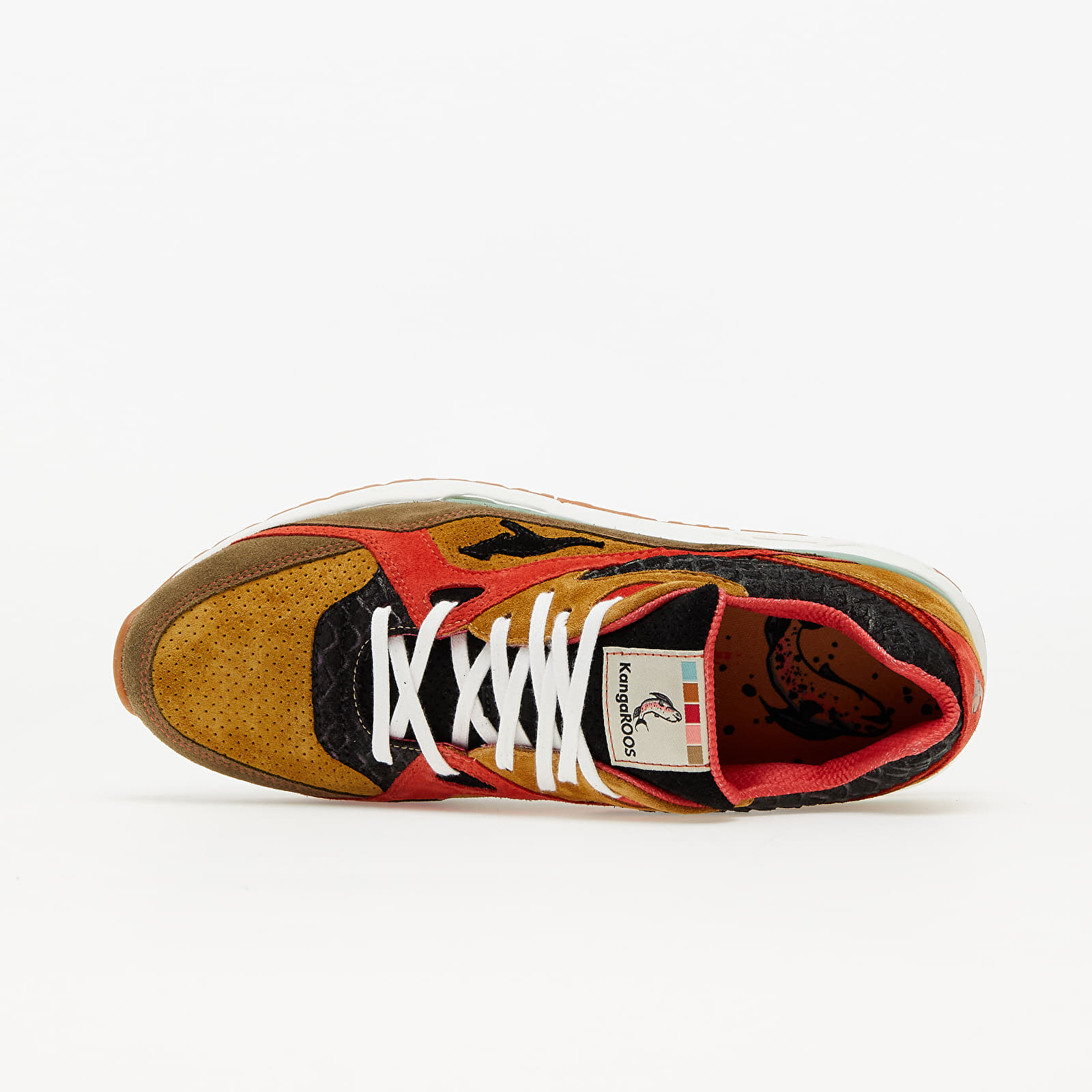 Herren Sneaker und Schuhe KangaROOS united "Trout" Saddle Bown/ Jet Black