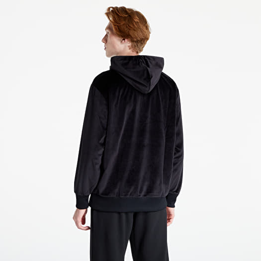 Adidas velour hoodie black on sale