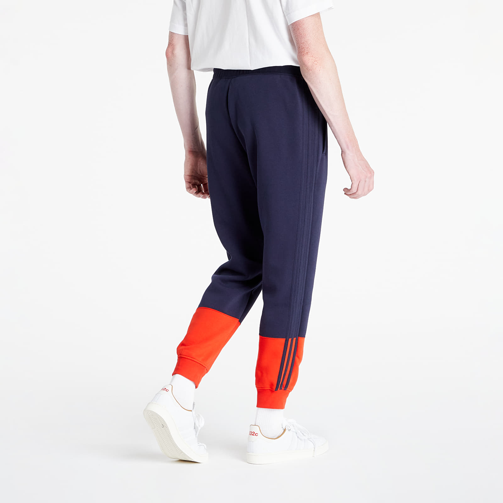 Džíny a kalhoty adidas 3 Stripe Split Pants Legend Ink/ Red