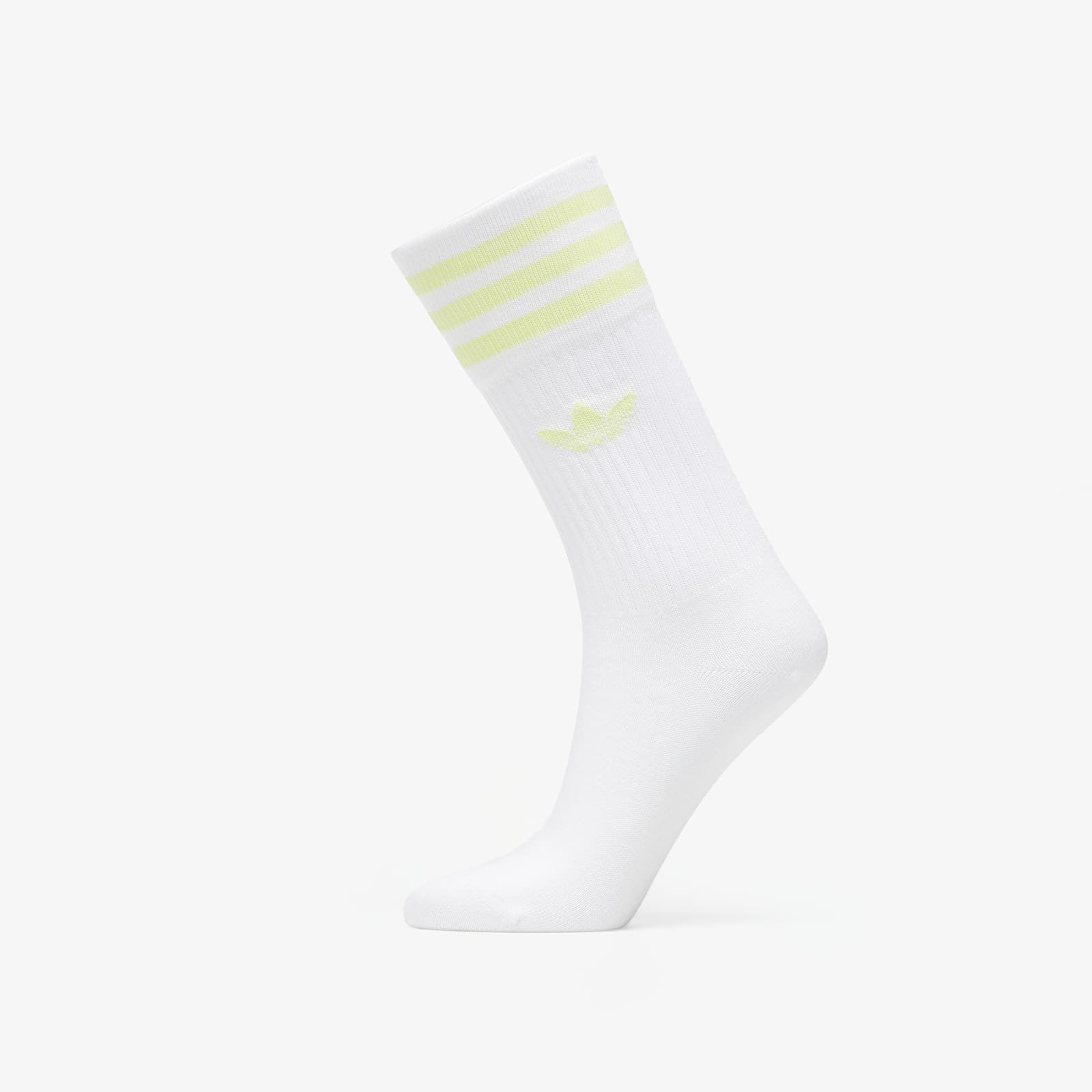 Socks adidas Solid Crew Sock 3 Pack White Pulse Yellow Rose Tone