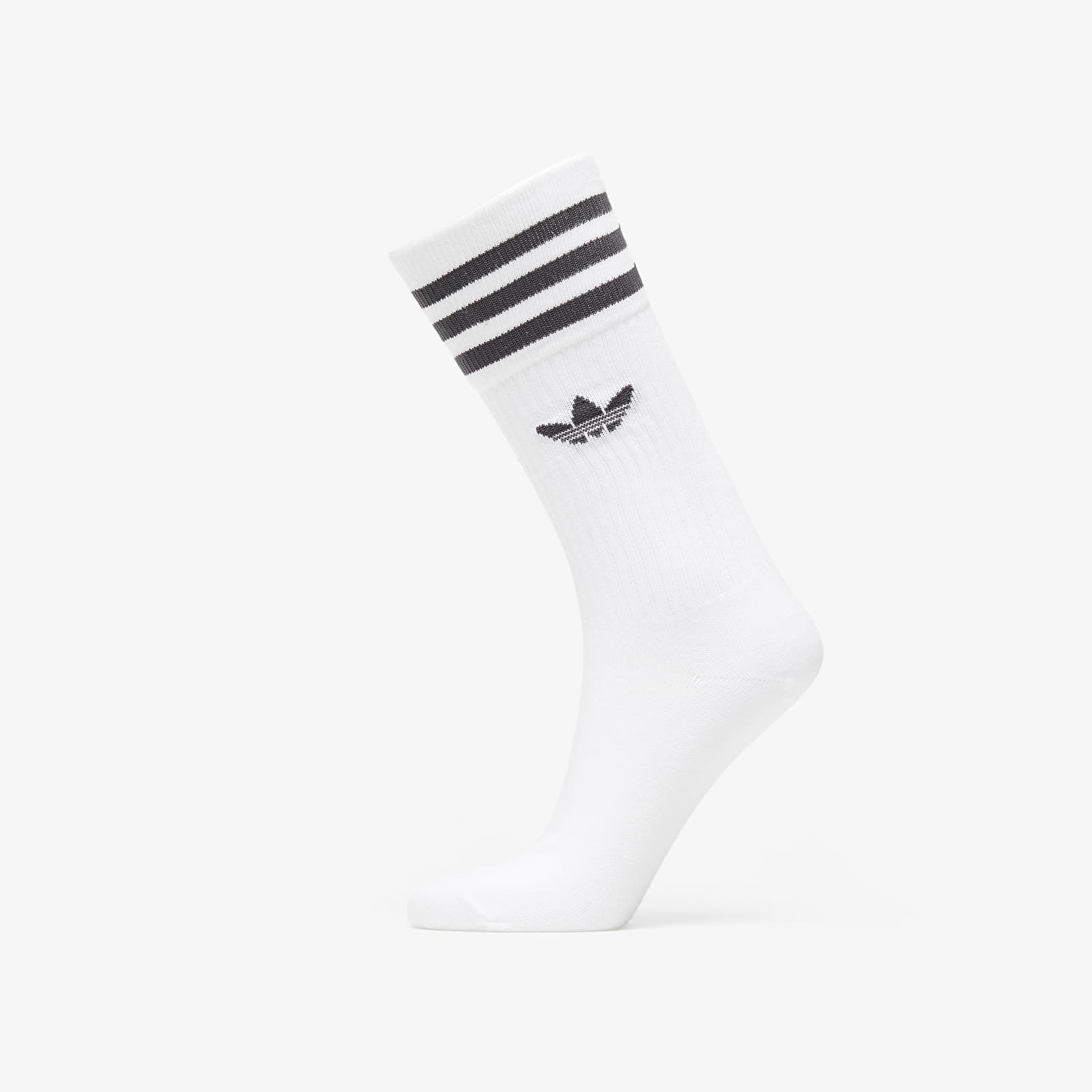 Zeķes adidas Solid Crew Sock 3-Pack White/ Light Grey Heather/ Dark Grey Heather