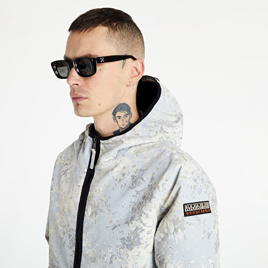 Jackets Napapijri Rf Taika Fall Aop Grey Leaf Footshop