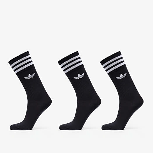 Socken adidas Solid Crew Sock 3-Pack Black/ White