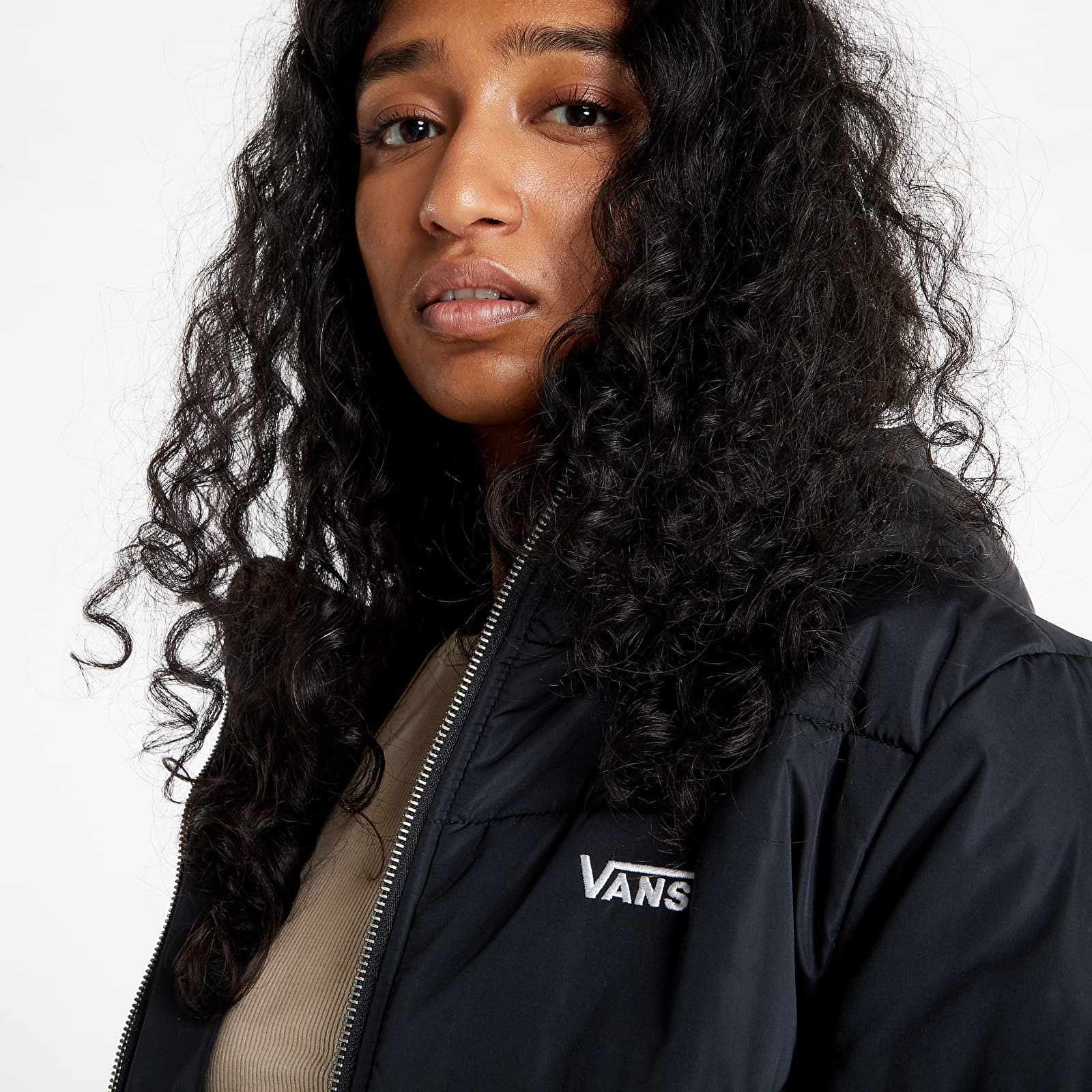 Vans black jacket womens store