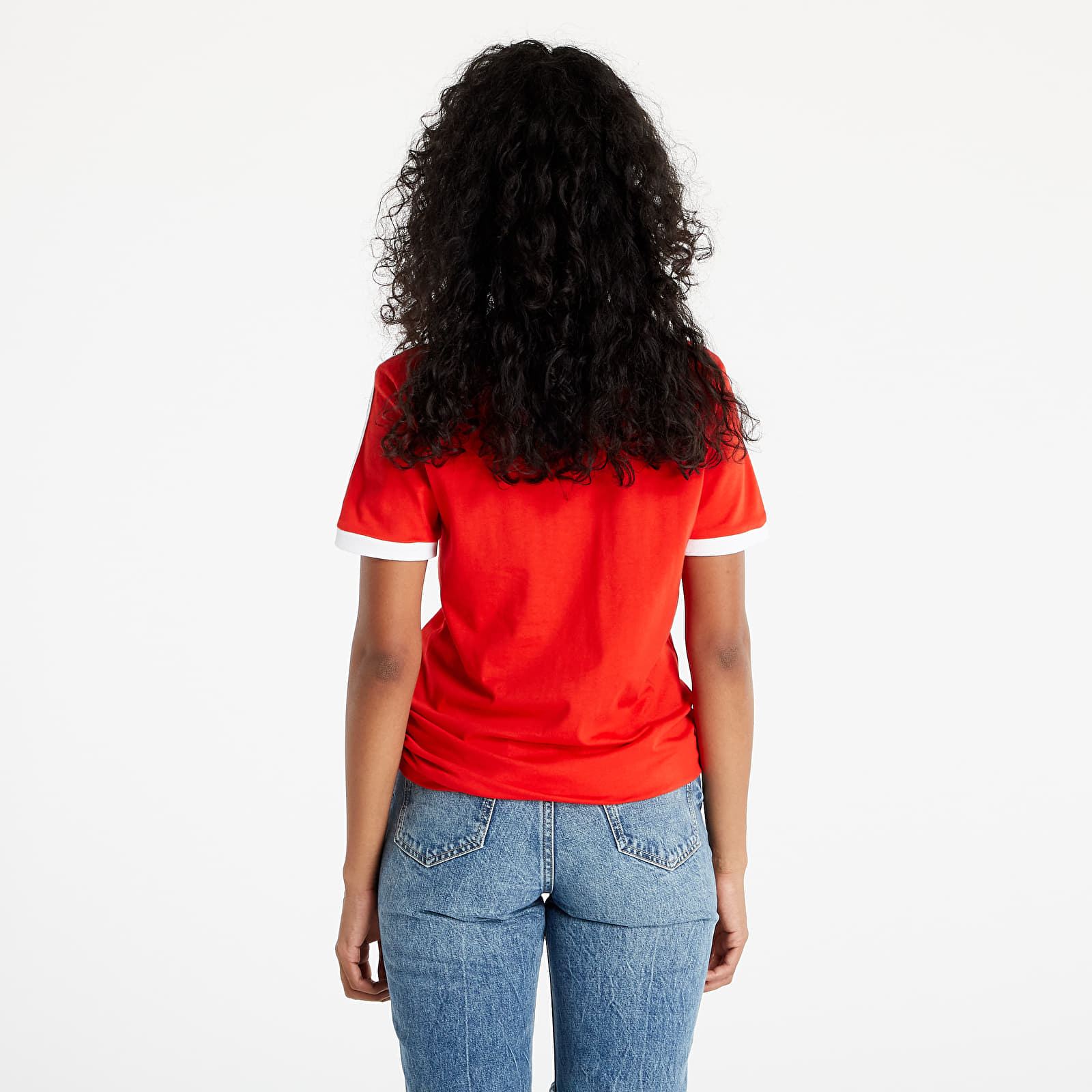 Magliette adidas 3 Stripes Tee Red