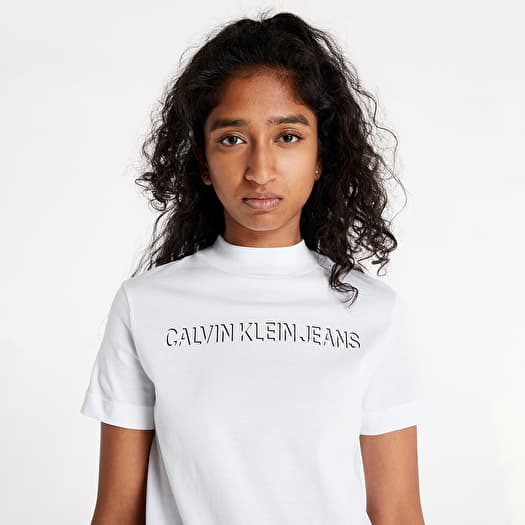 Calvin klein t shirt hvid hotsell