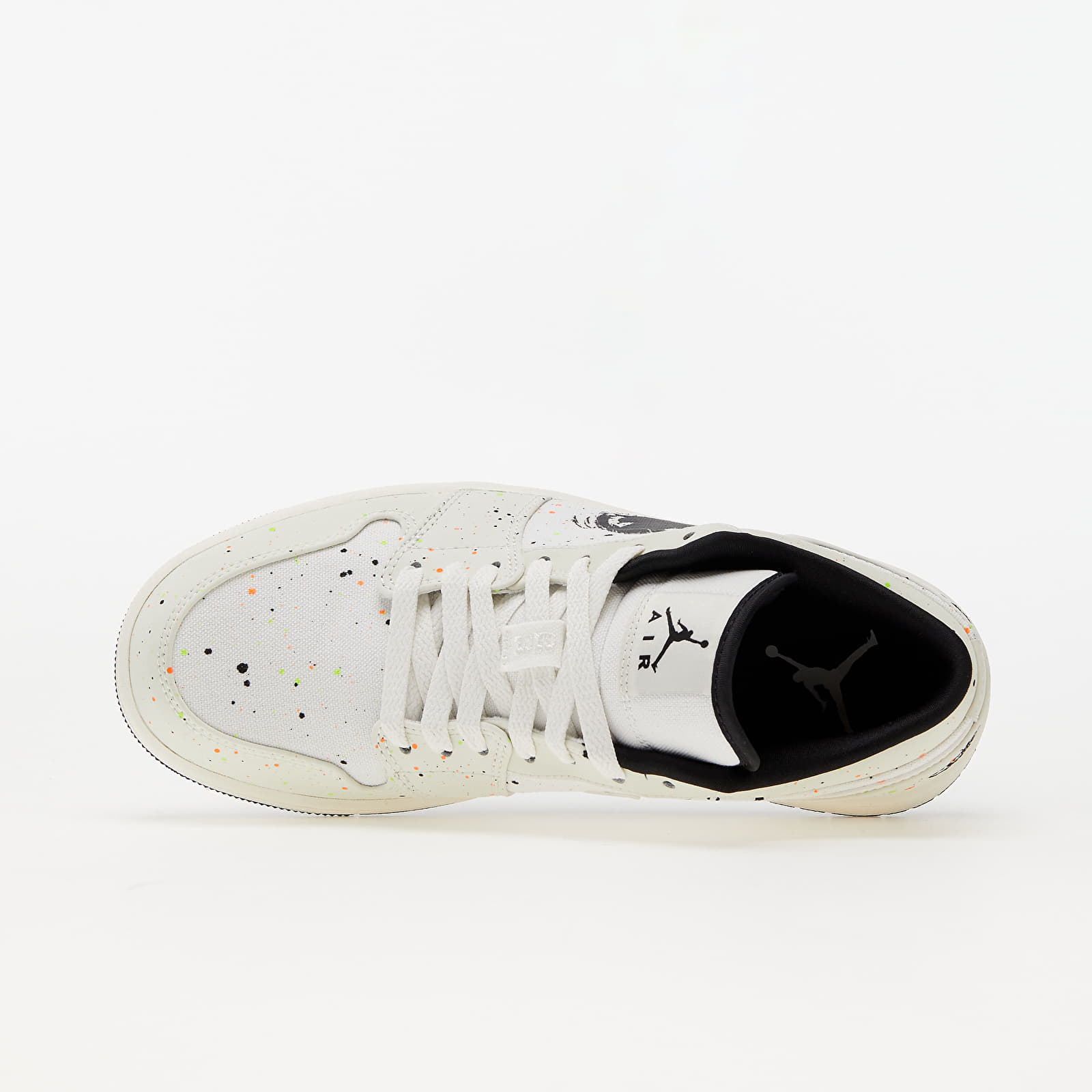 Férfi cipők Air Jordan 1 Low SE Sail/ Black-Total Orange-Electric Green