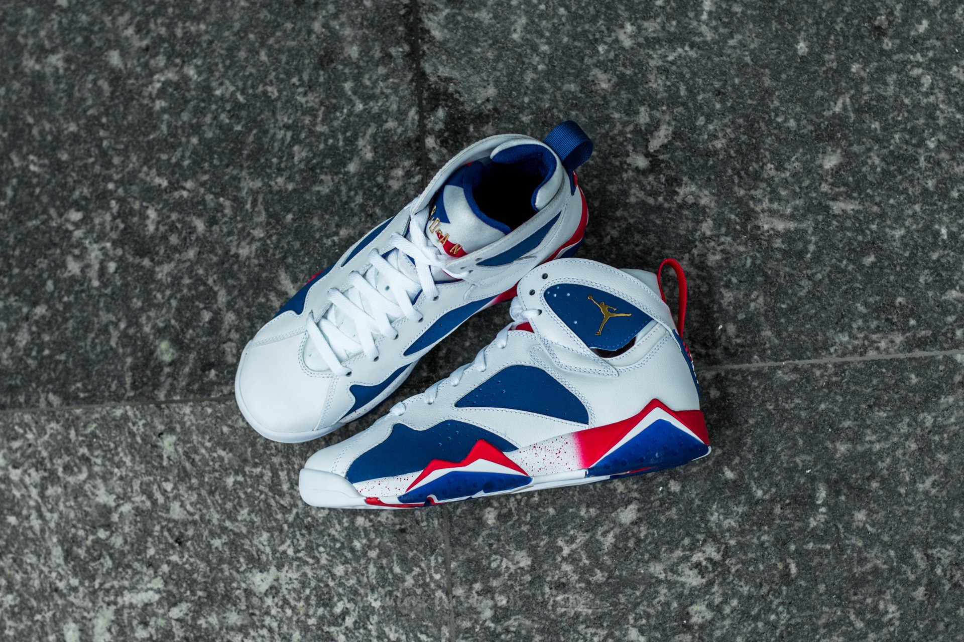 Pánske tenisky a topánky Air Jordan 7 Retro "Tinker Alternate" White/ Metallic Gold Coin-Deep Royal Blue-Fire Red
