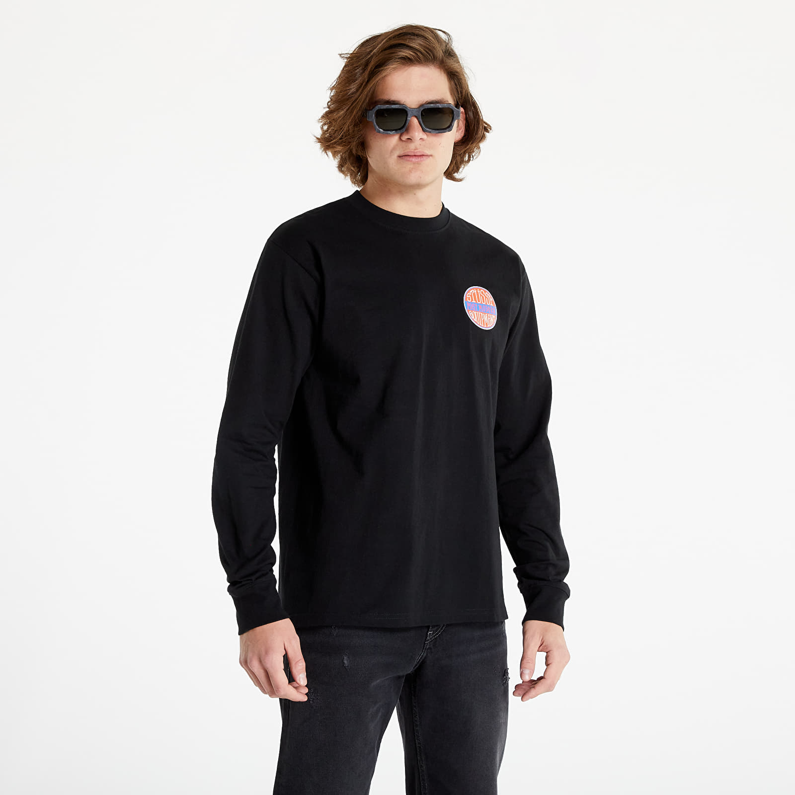 T-shirts Stüssy 7 Post Modern Equipment LS Tee Black | Footshop