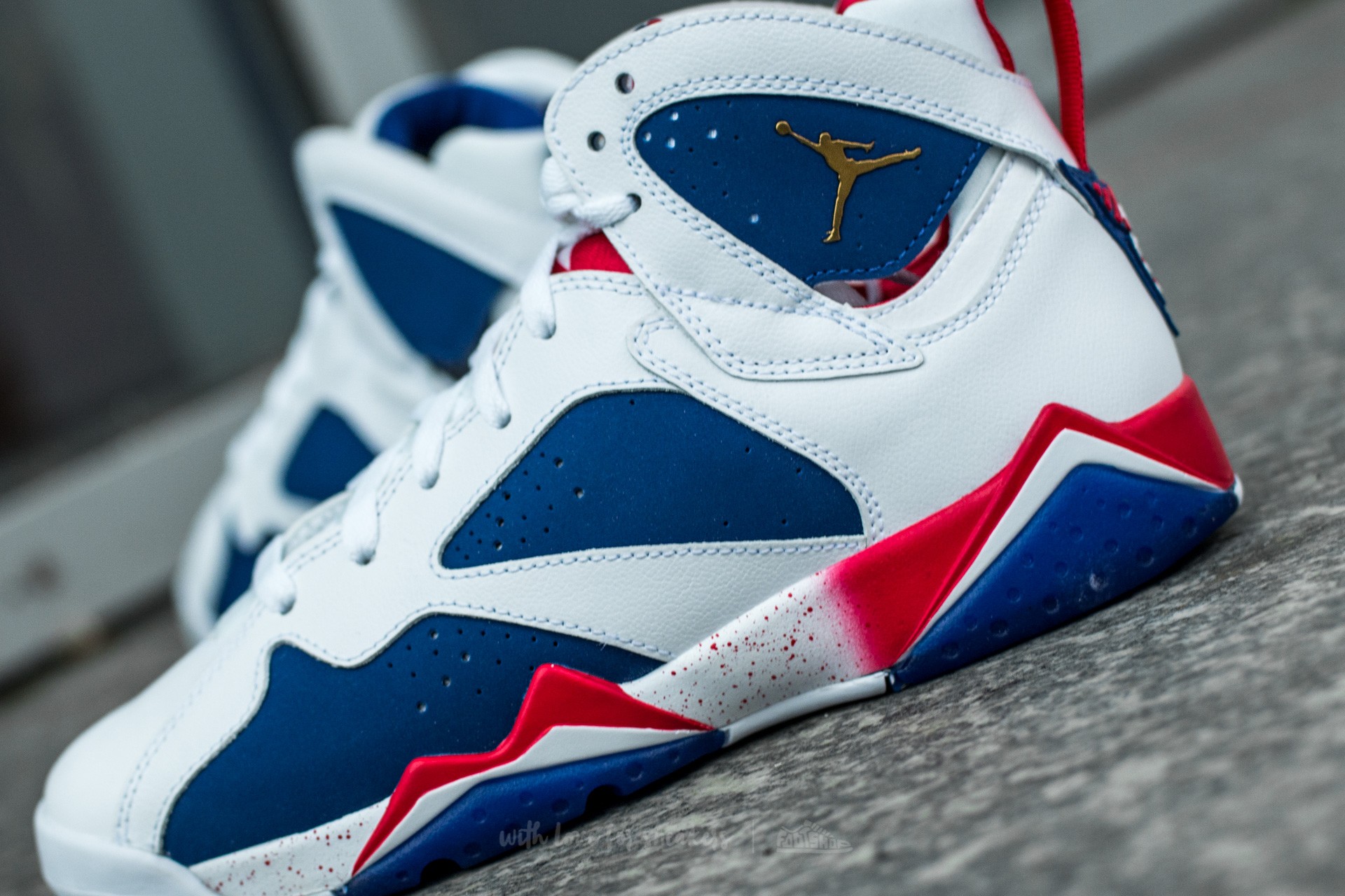 Pánske tenisky a topánky Air Jordan 7 Retro "Tinker Alternate" White/ Metallic Gold Coin-Deep Royal Blue-Fire Red