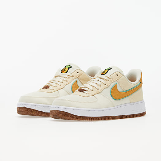Men s shoes Nike Air Force 1 07 Premium Coconut Milk Metallic Gold Green Glow Footshop