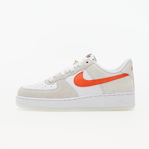 Orange white sale air force 1