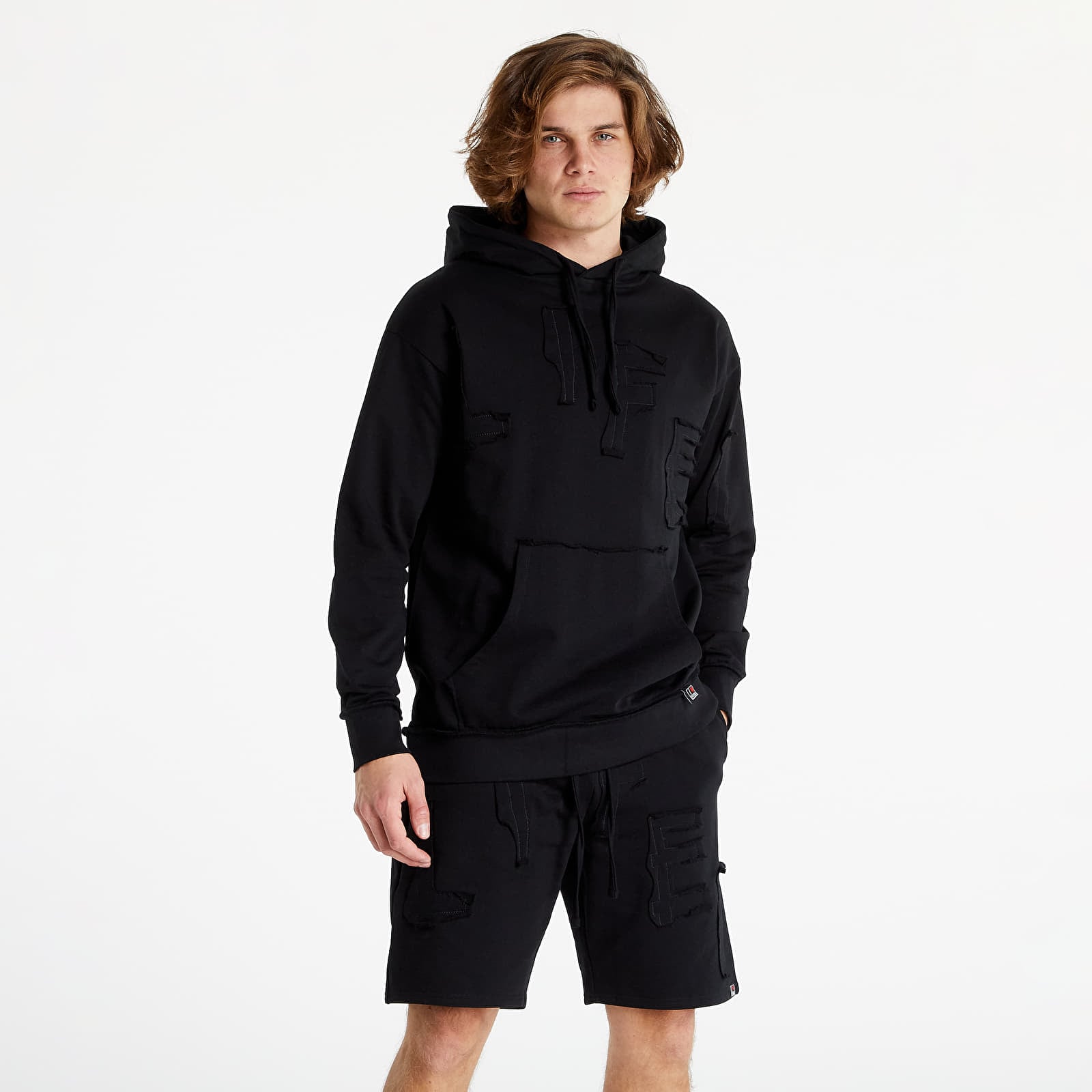 Mikiny LIFE IS PORNO Illegal Hoodie Black