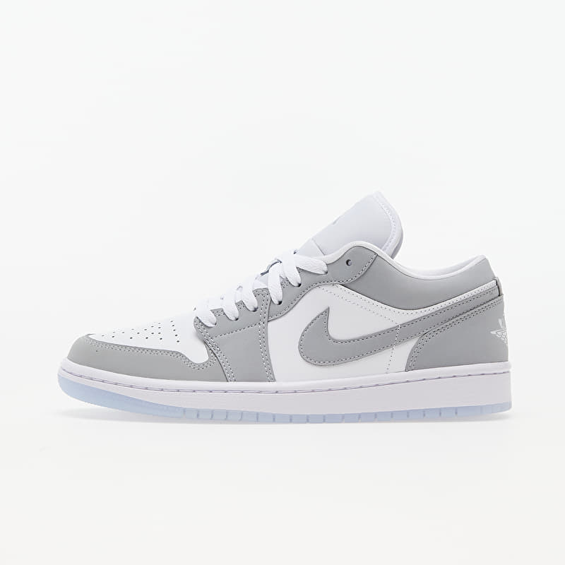 Air Jordan 1 Low White/ Wolf Grey-Aluminum