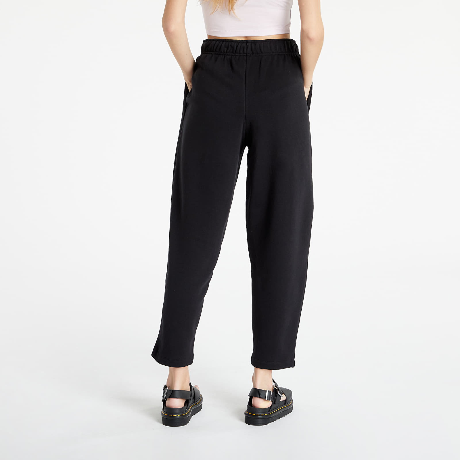 Spodnie Nike Sportswear Collection Essentials W Fleece Curve Pants Black/ White