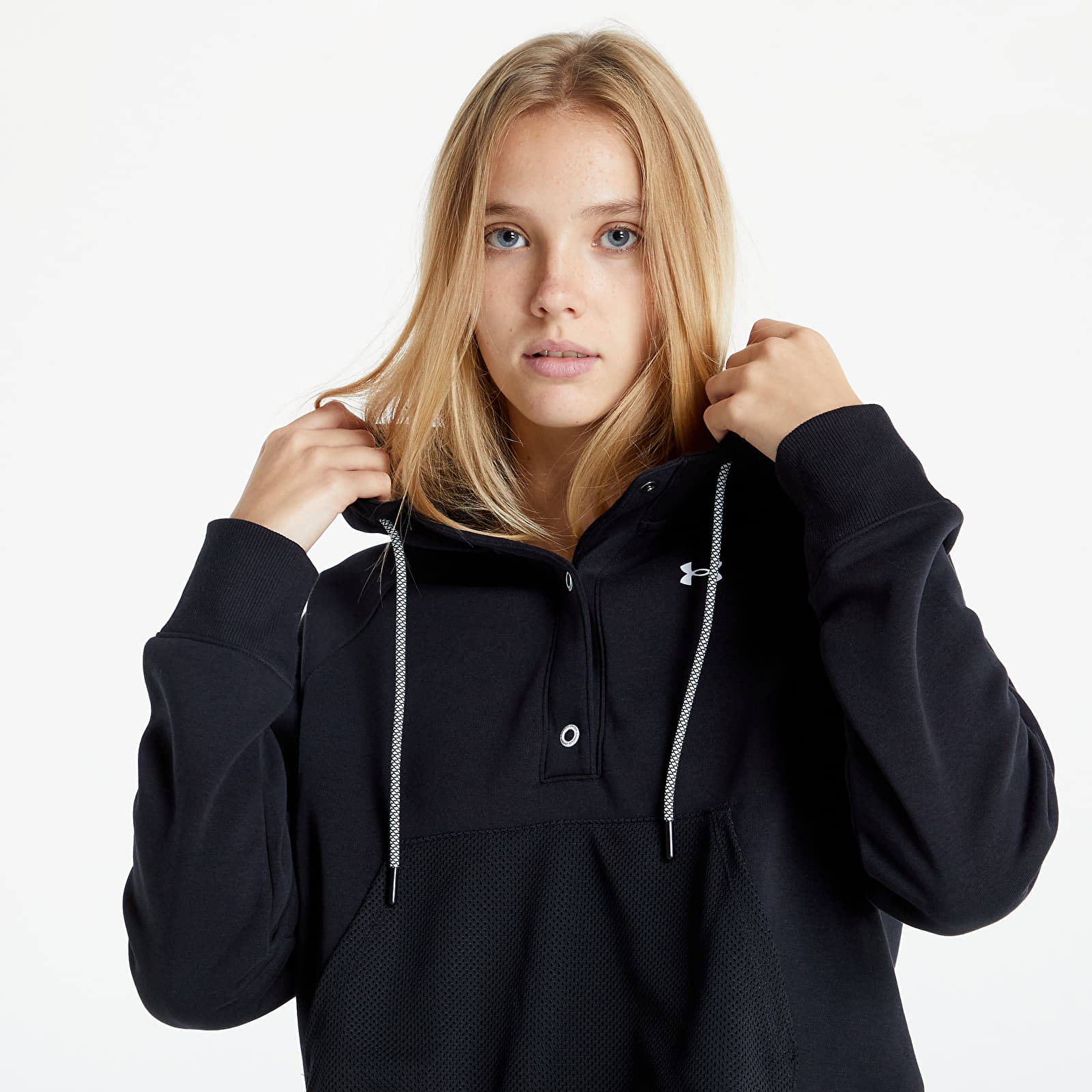Felpe Under Armour Rival Fleece Mesh Hoodie Black
