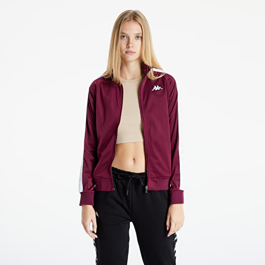 Jackets Kappa 222 Banda Wanniston Slim Fleece Jacket Violet Plum White Footshop