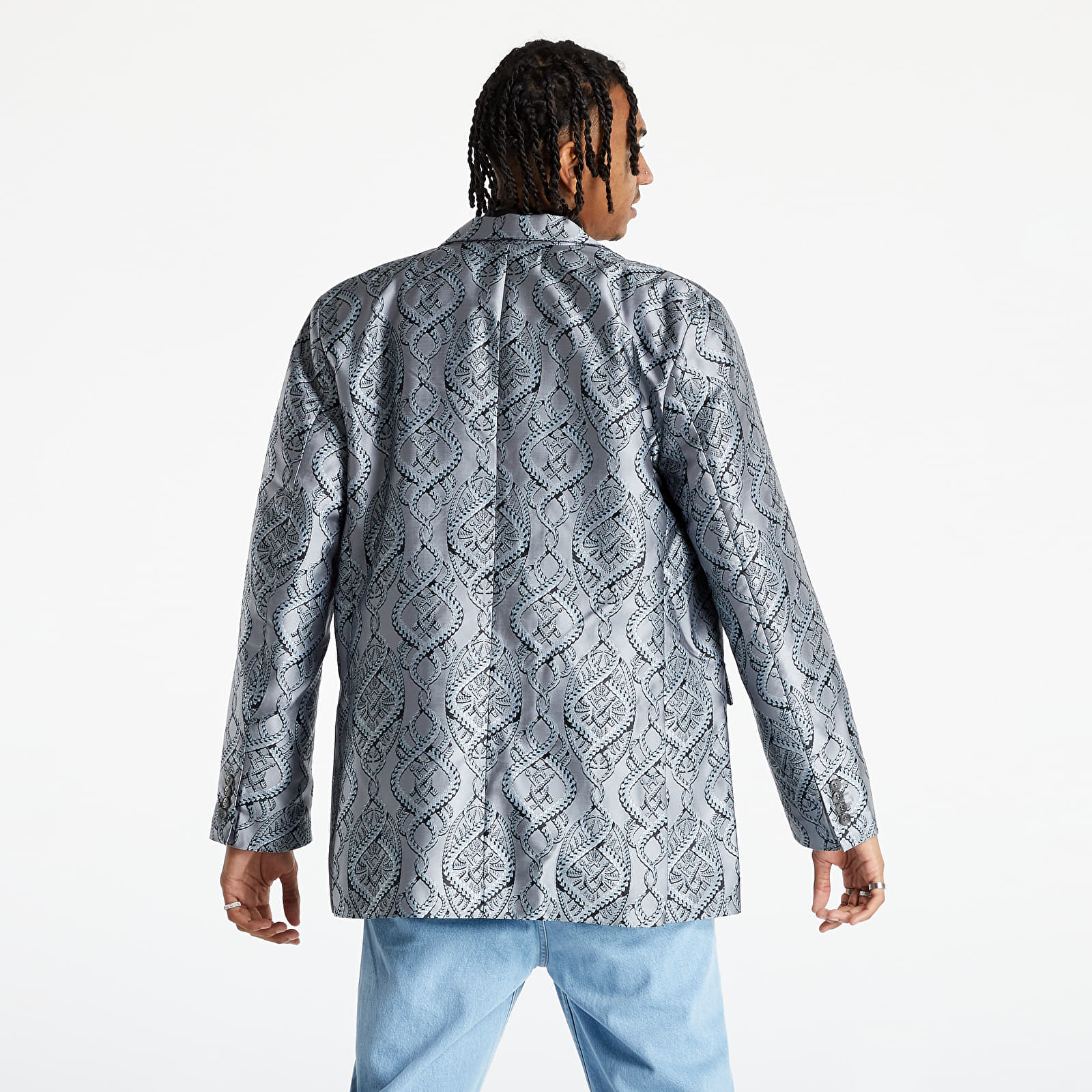 Jackets Daily Paper Lilo Blazer Grey/Blue Braids