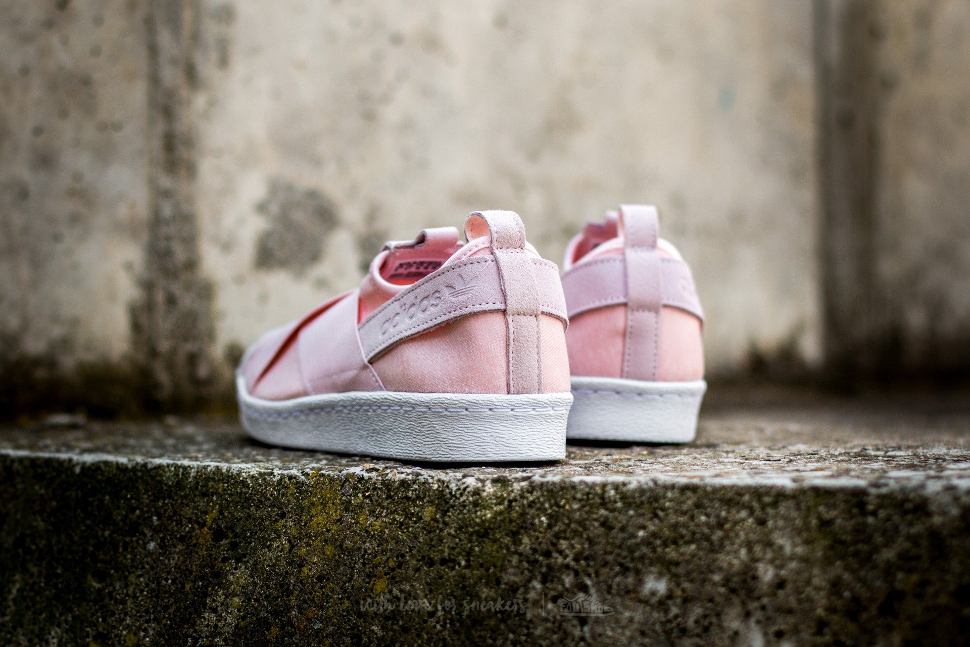 Adidas superstar slip on women red discount