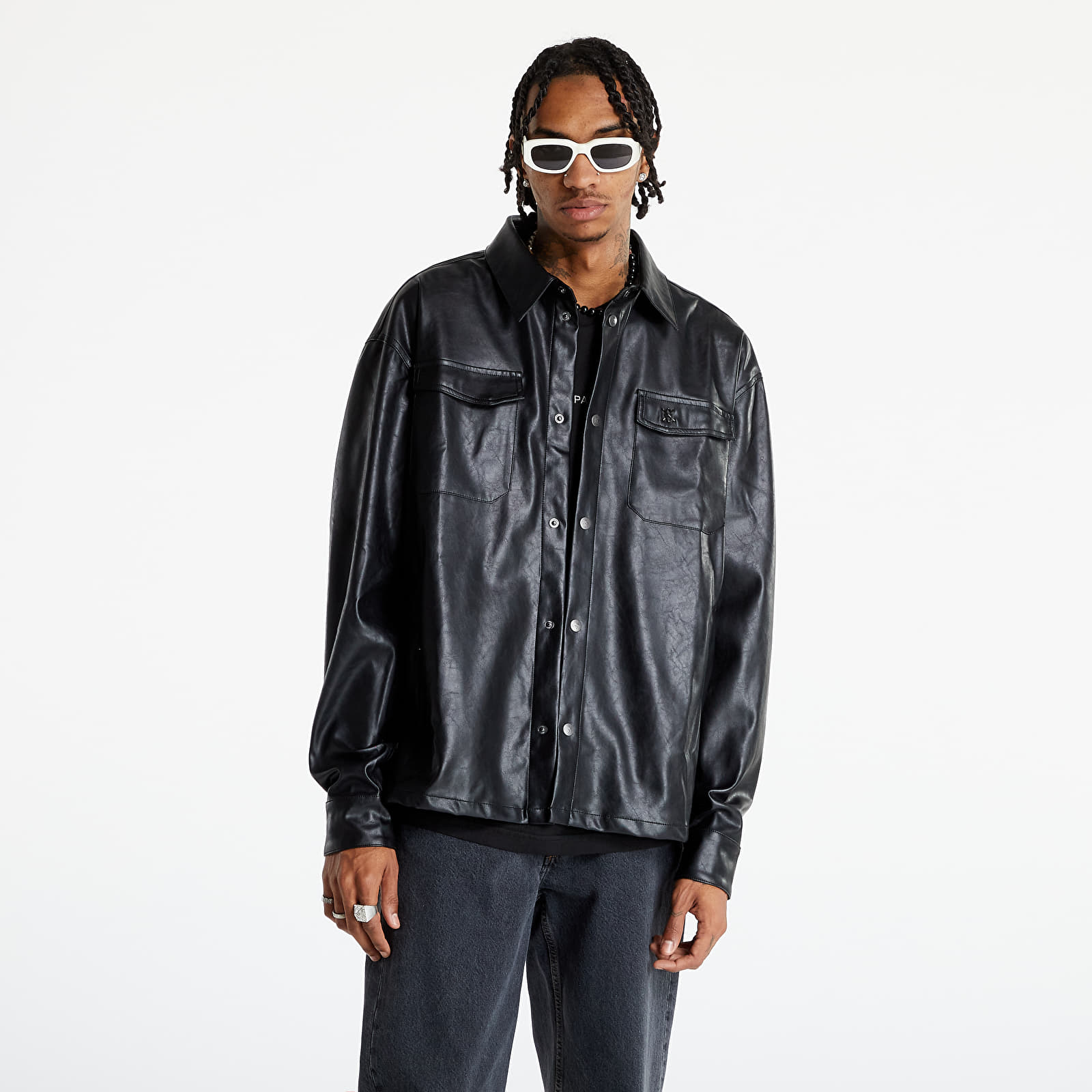 Majice T-shirt Daily Paper Lashawn LS Shirt Black