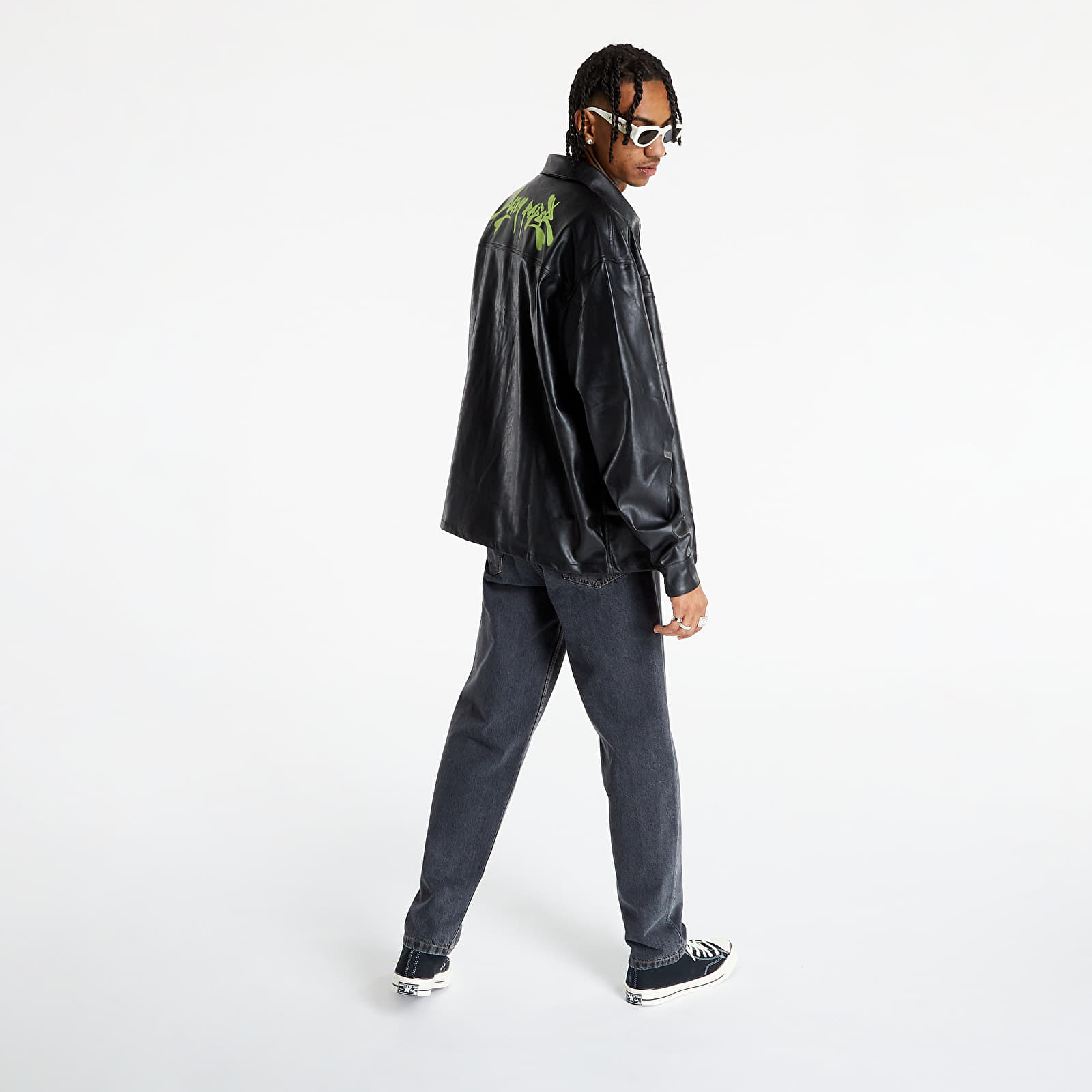 Majice T-shirt Daily Paper Lashawn LS Shirt Black