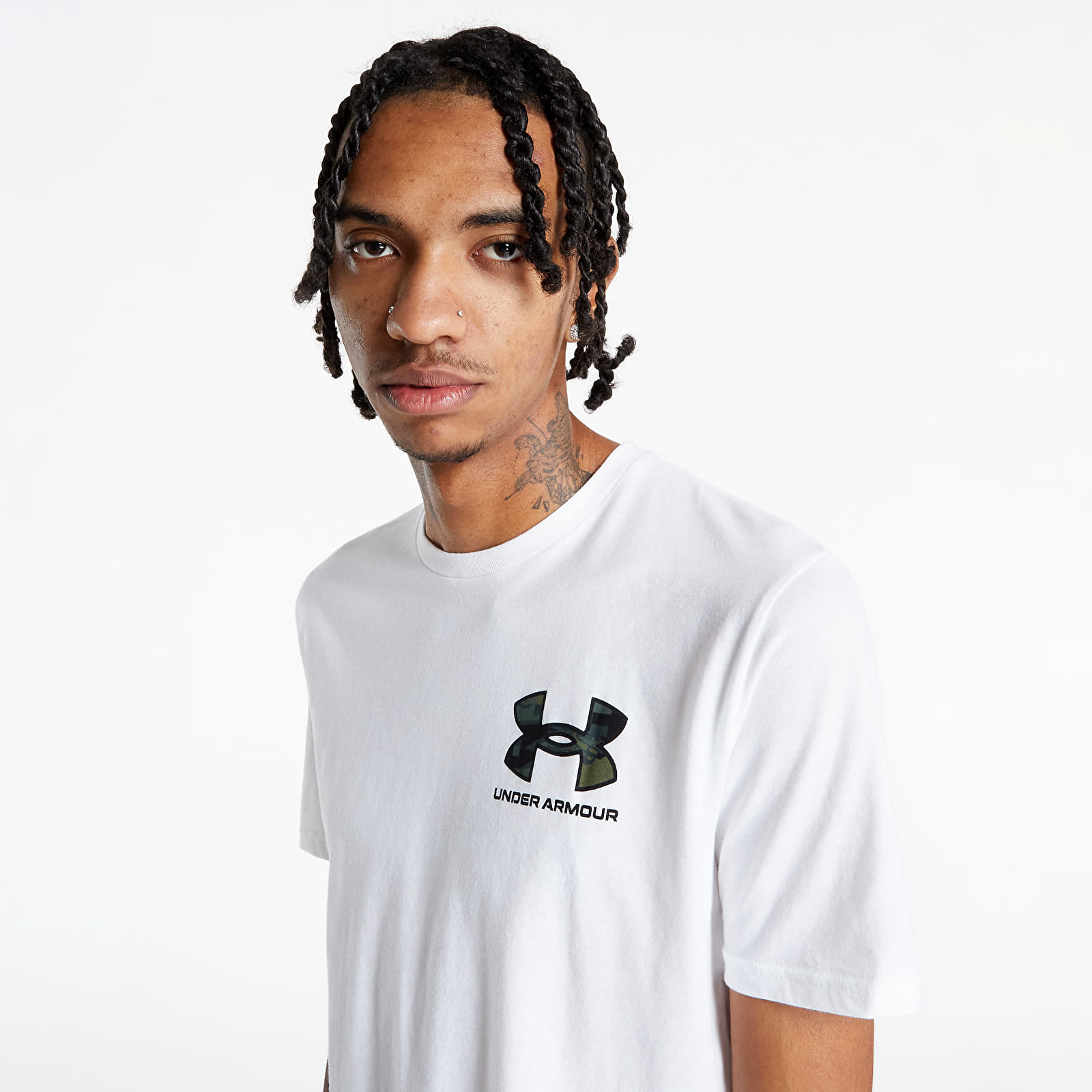 T-shirts Under Armour Abc Camo Fill Wordmark SS Tee White