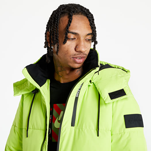 Lime cropped neon puffer jacket hotsell