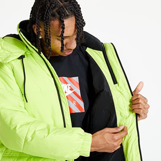 Jackets Calvin Klein Jeans Blocking Hooded Short Puffer Acid Lime Footshop