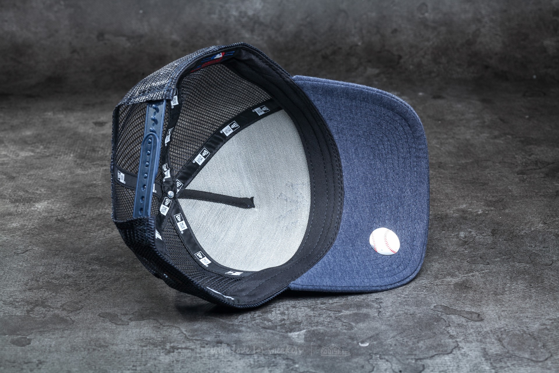 Cappellini trucker New Era 9Forty Jersey Major League Baseball 3D Mesh New York Yankees Cap Navy