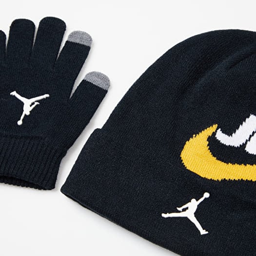 Hats Jordan Jumpman Kids Hat and Gloves Set Black Footshop